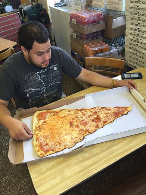big slice of pizza