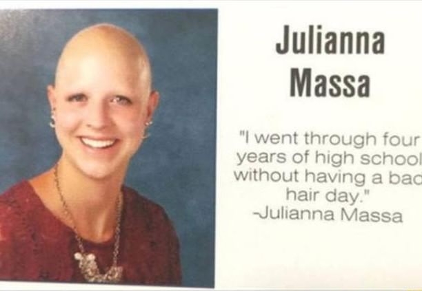 smile - Julianna Massa "I went through four years of high school without having a bad hair day." Julianna Massa