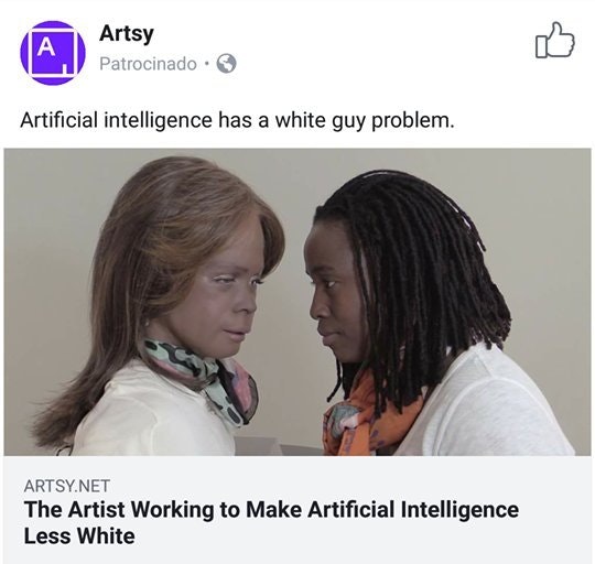 stephanie dinkins - Artsy Patrocinado. Artificial intelligence has a white guy problem. Artsy.Net The Artist Working to Make Artificial Intelligence Less White