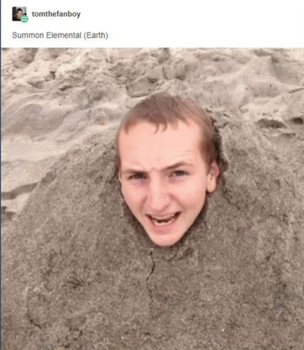 am the sand guardian - tomthefanboy Summon Elemental Earth