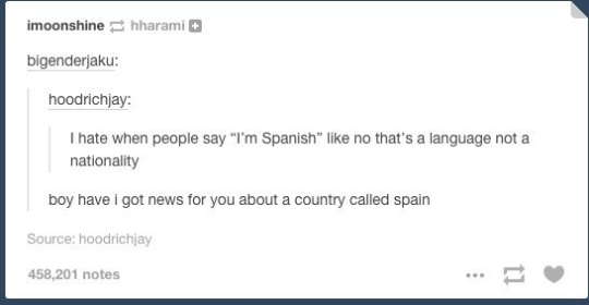 Cringe comment of someone who didn't know Spain is a country, not just a language