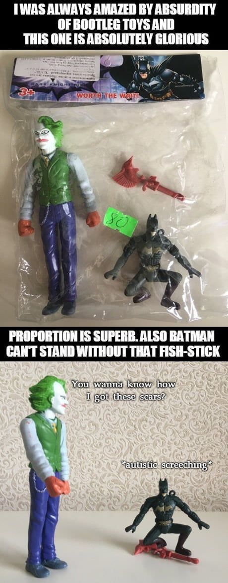 cringeworthy knockoff of batman and joker toys