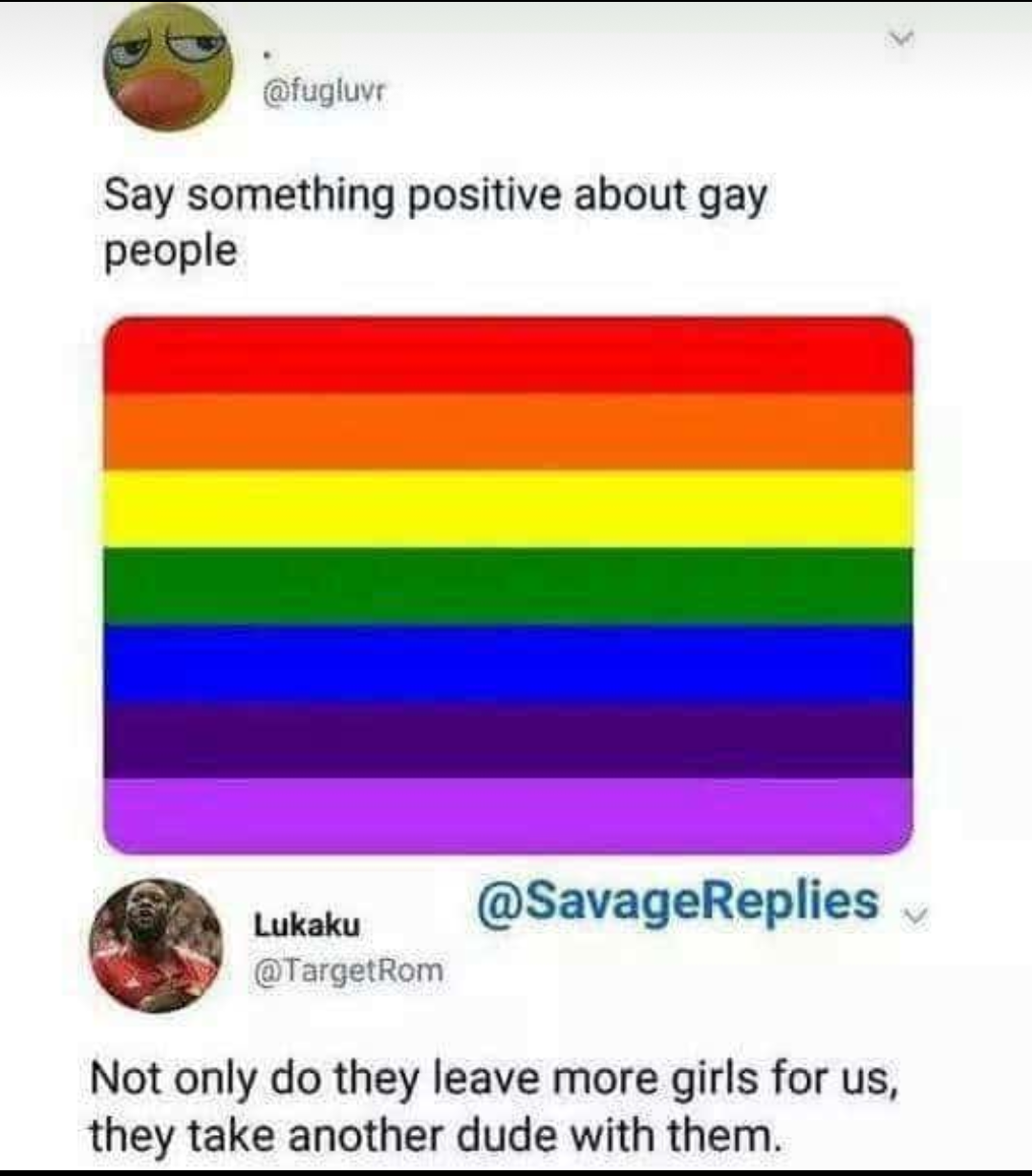 funny positive comment about gay people