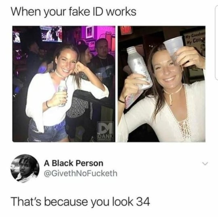 young sandra bullock - When your fake Id works A Black Person That's because you look 34