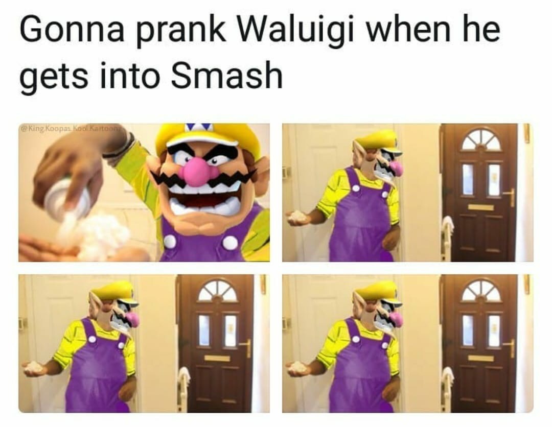 smash memes - Gonna prank Waluigi when he gets into Smash King Koopa Kool Kartoon