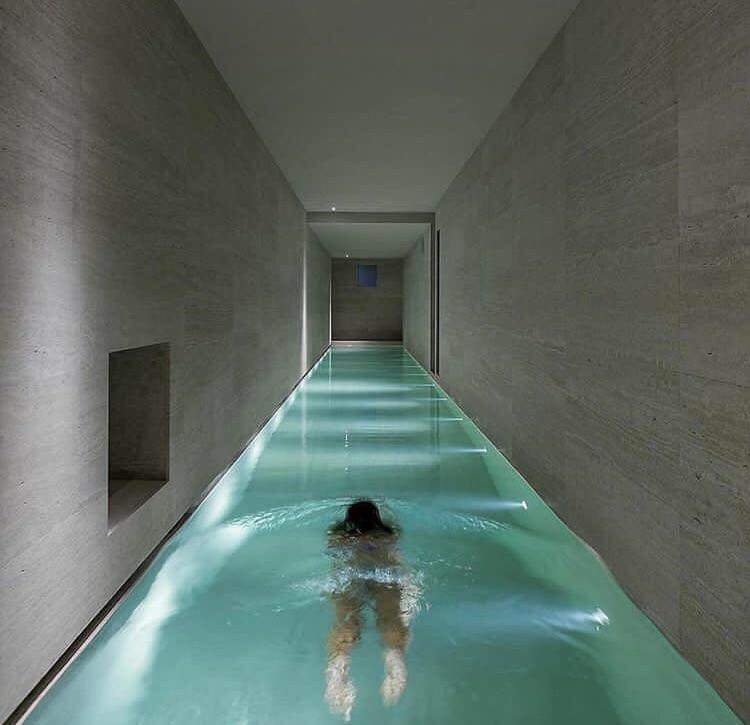 swimming pool hallway
