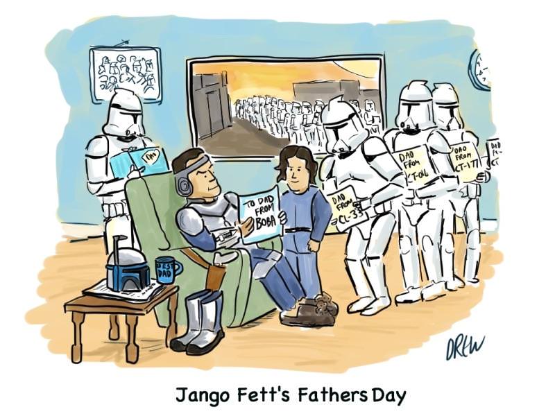 Jango Fett on father's day