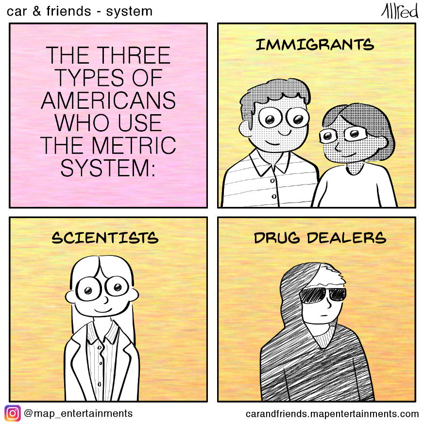 three types of americans that use - car & friends system Wired Immigrants The Three Types Of Americans Who Use The Metric System Scientists Drug Dealers Go O carandfriends.mapentertainments.com
