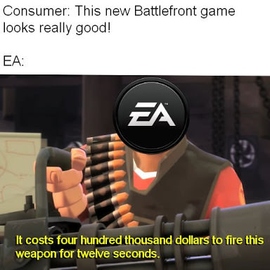 ea games - Consumer This new Battlefront game looks really good! Ea It costs four hundred thousand dollars to fire this weapon for twelve seconds.