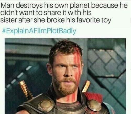 Badly explained Thor Ragnarok movie