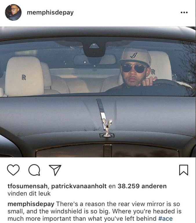 vehicle door - memphisdepay a o tfosumensah, patrickvanaanholt en 38.259 anderen vinden dit leuk memphisdepay There's a reason the rear view mirror is so small, and the windshield is so big. Where you're headed is much more important than what you've left