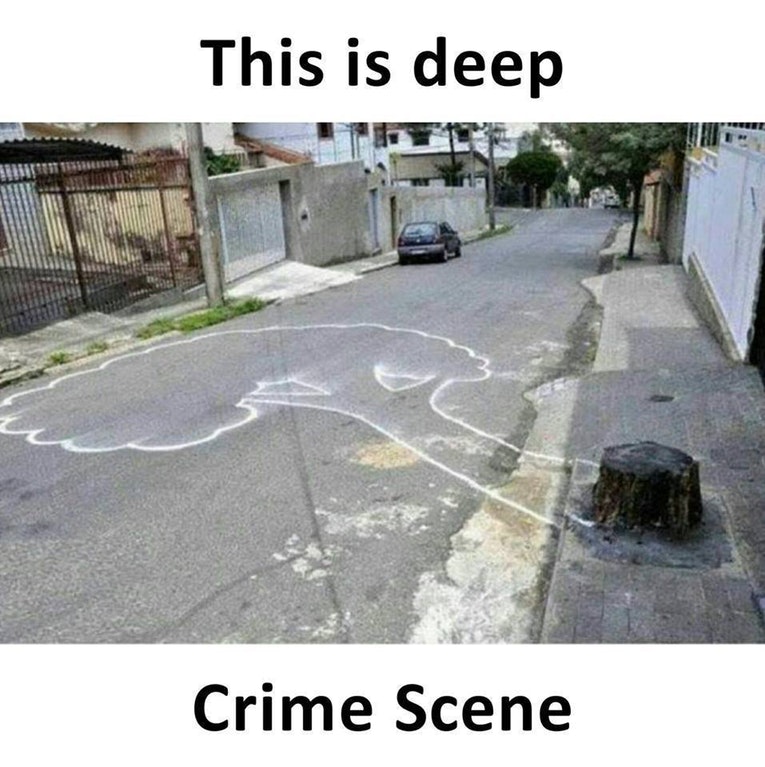 This is deep Crime Scene