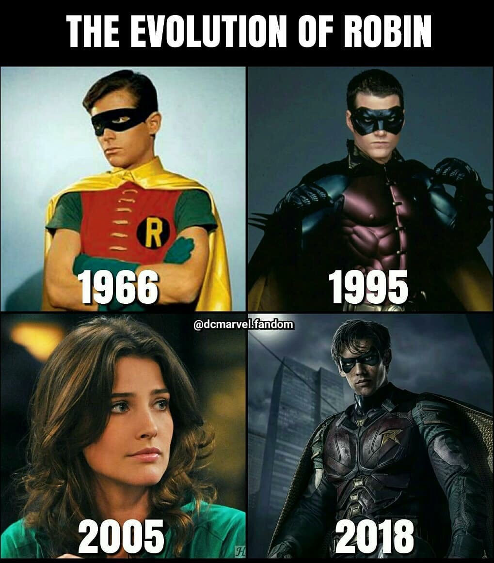 The Evolution Of Robin 1966 1995 .fandom 200526 2018