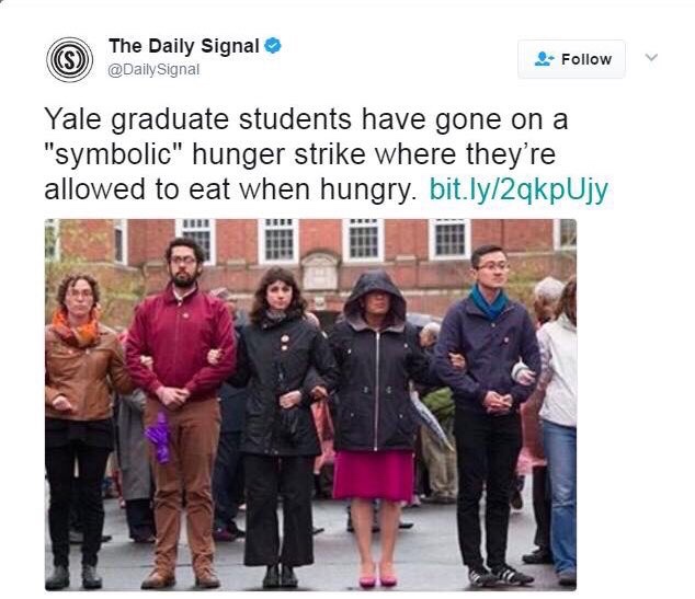 memes graduate student - The Daily Signal Signal Yale graduate students have gone on a "symbolic" hunger strike where they're allowed to eat when hungry. bit.ly2qkpUjy
