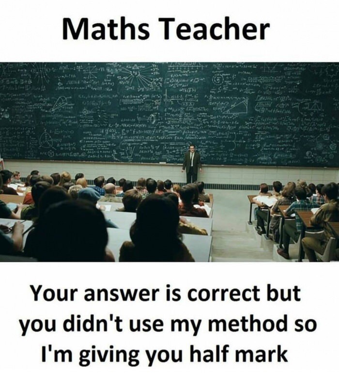 good at math until they added the alphabet - Maths Teacher D On y S 2 Charlotte 20 Vw E 63 Solerendega Your answer is correct but you didn't use my method so I'm giving you half mark