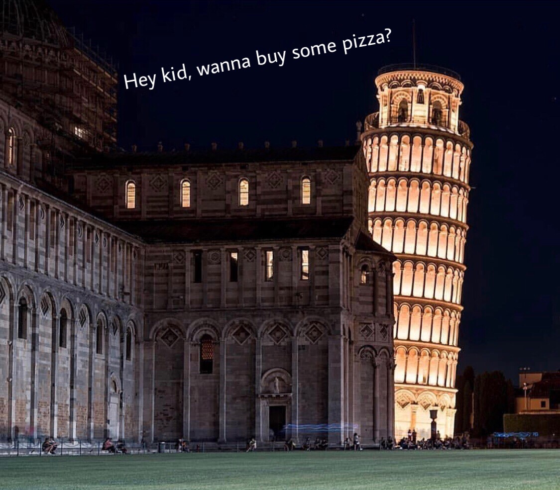 piazza dei miracoli - Hey kid, wanna buy some pizza?