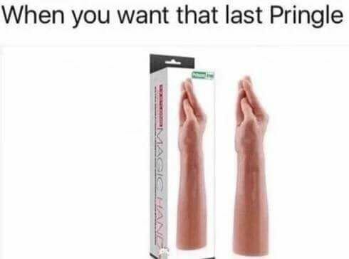 you want the last pringle - When you want that last Pringle Magician