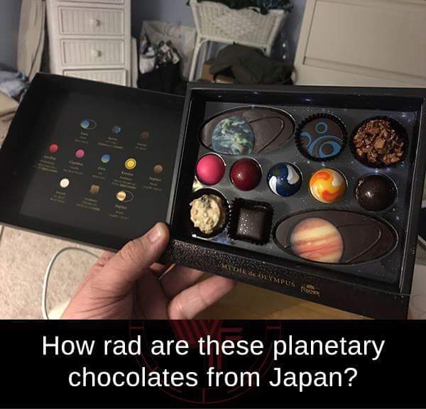 planetary chocolates from japan - Me & Glympus How rad are these planetary chocolates from Japan?