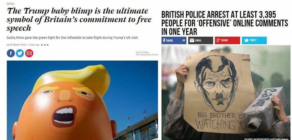 trump baby blimp meme - Voices The Trump baby blimp is the ultimate symbol of Britain's commitment to free speech British Police Arrest At Least 3,395 People For Offensive' Online In One Year 2 Email Sadiq Khan gave the green light for the inflatable to t