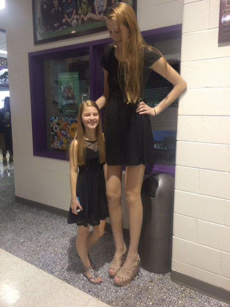 very tall women