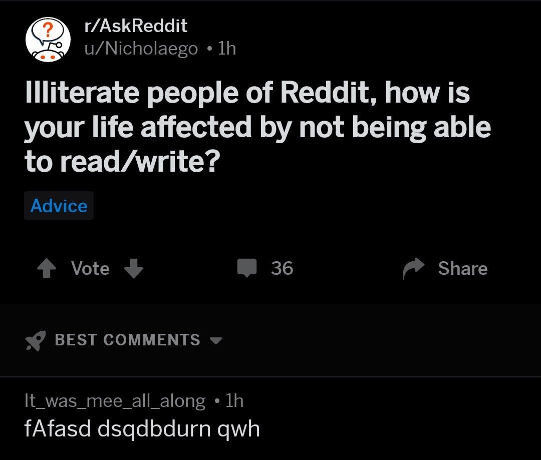 4chan k columbine - rAskReddit uNicholaego 1h Illiterate people of Reddit, how is your life affected by not being able to readwrite? Advice 4 Vote 36 Sp Best It_was_mee_all_along 1h fAfasd dsqdbdurn qwh