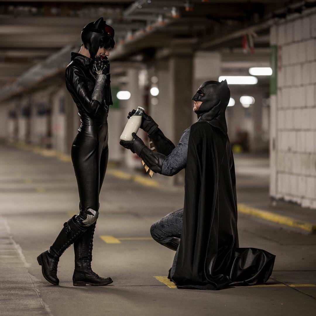 batman and catwoman cosplay