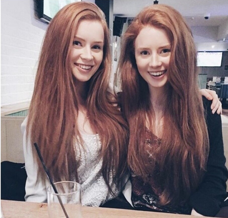 redhead twin girls