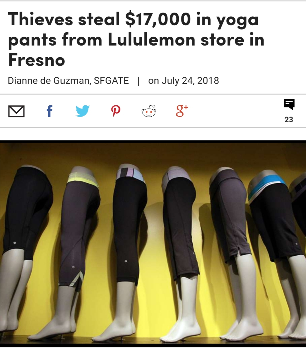 leggings in school - Thieves steal $17,000 in yoga pants from Lululemon store in Fresno Dianne de Guzman, Sfgate on