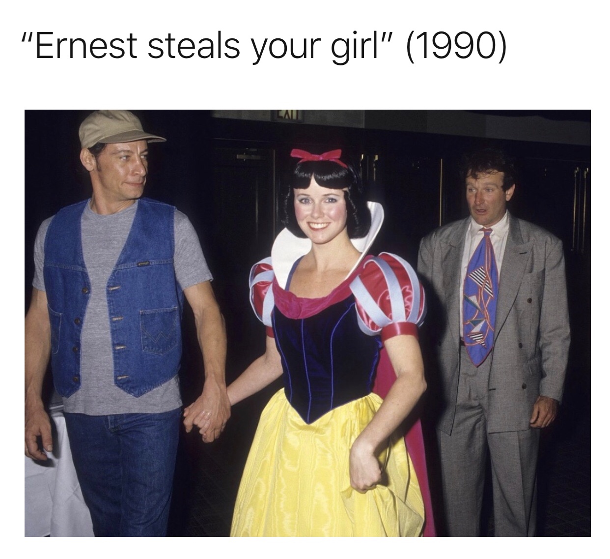 jim varney robin williams snow white - "Ernest steals your girl" 1990