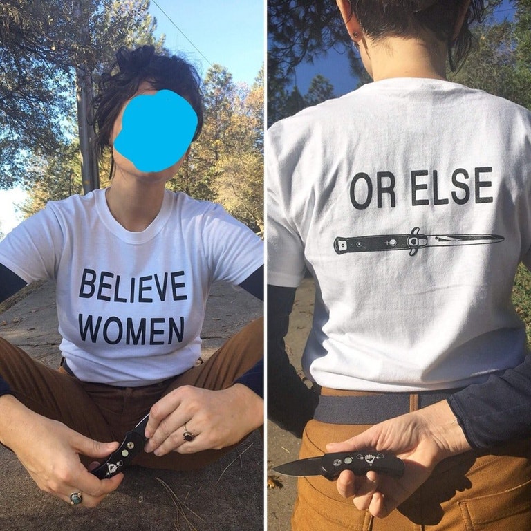 t shirt - Or Else Believe Women