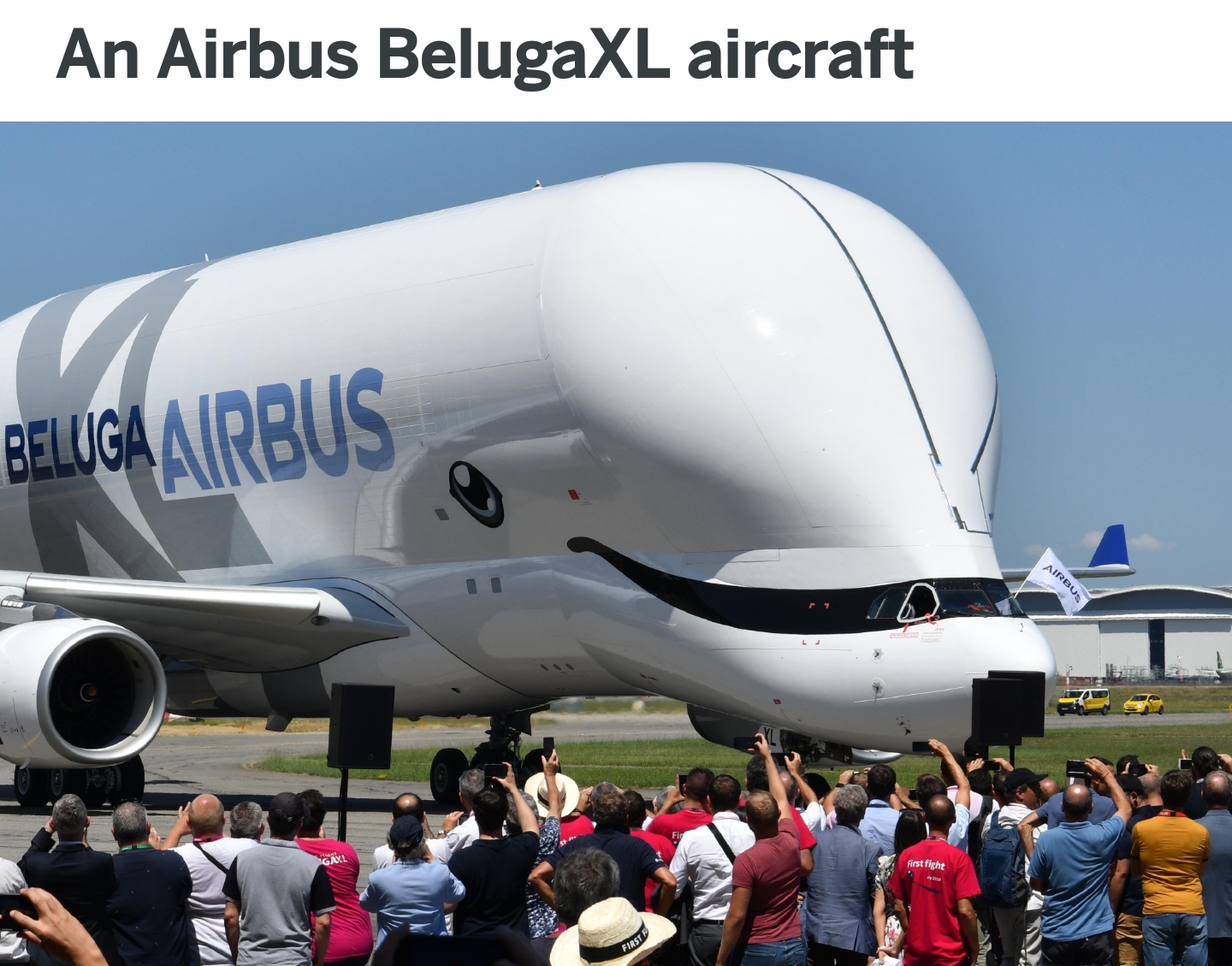 An Airbus BelugaXL aircraft Beluga Airbus