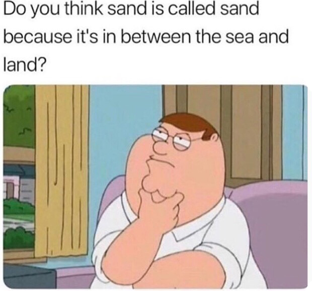 memes - drake worried about kiki - Do you think sand is called sand because it's in between the sea and land?