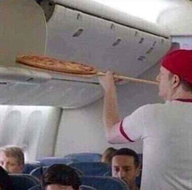 memes - pizza airplane meme