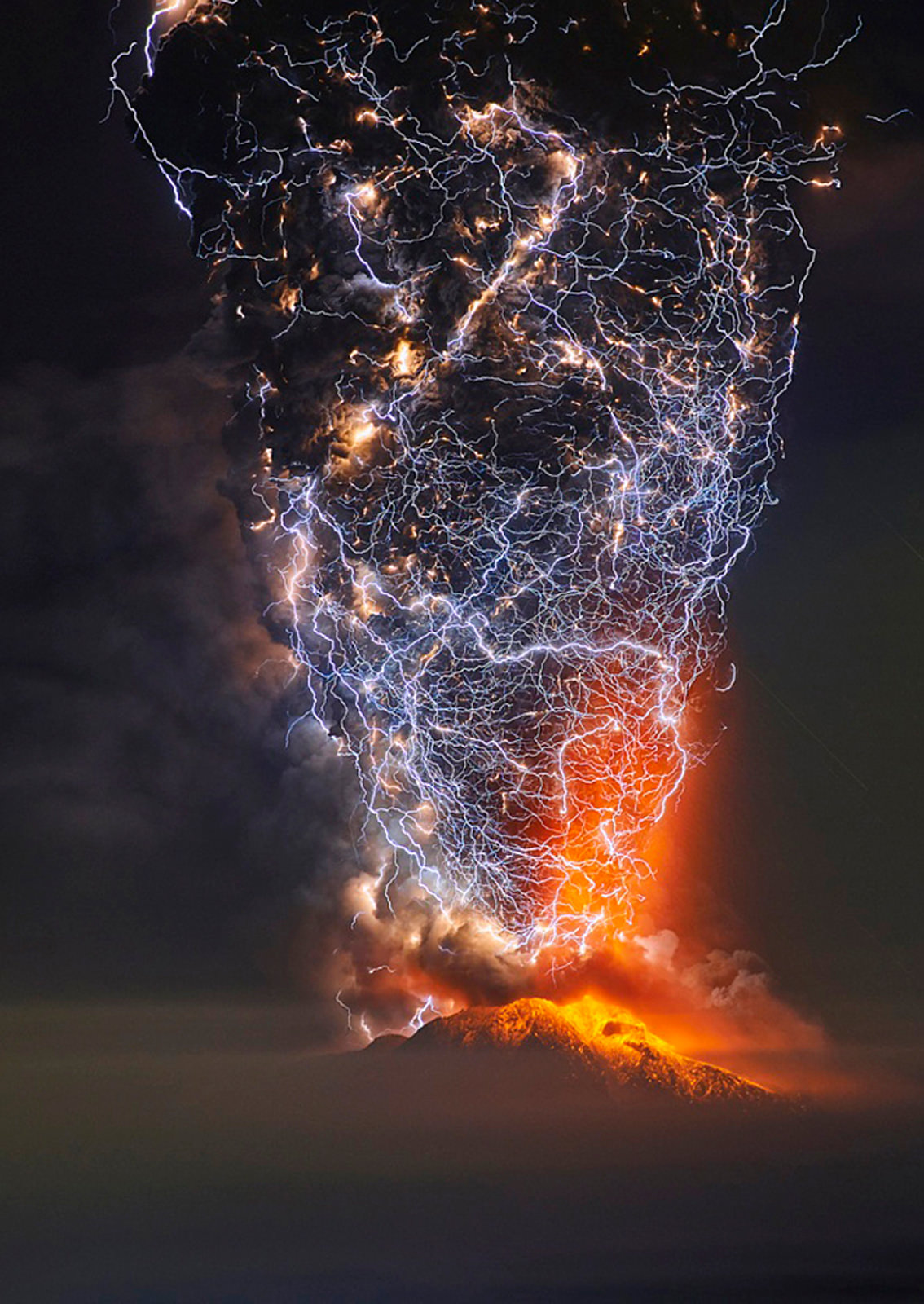 memes - time lapse lightning volcano