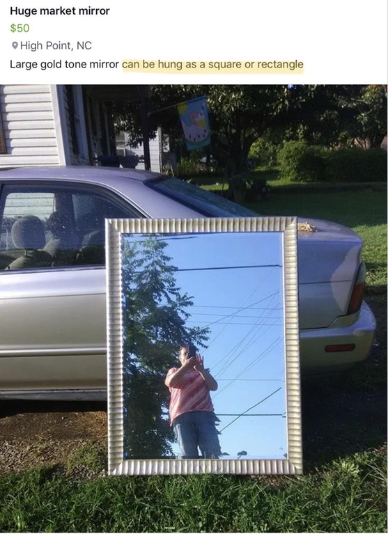 r mirrorsforsale - Huge market mirror $50 High Point, Nc Large gold tone mirror can be hung as a square or rectangle Iiiiiii Titie