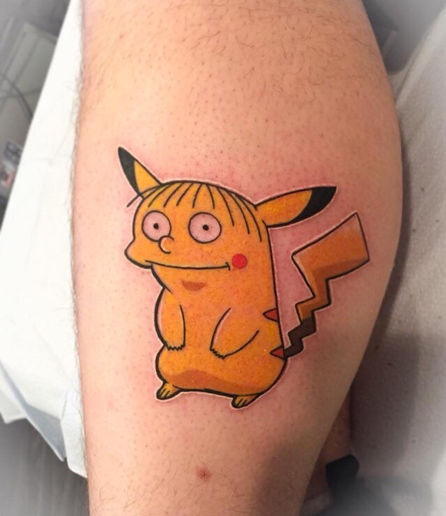 memes - ralph pikachu tattoo