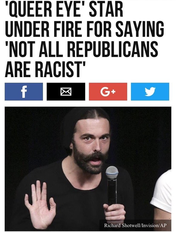 Man is under fire for saying that not all republicans are racist