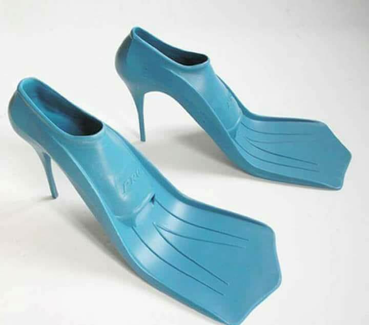 high heel swimming fins