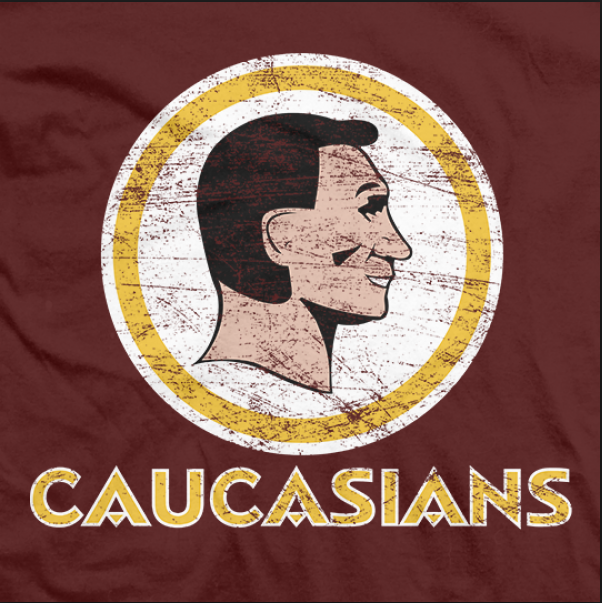 indians shirt changed to CAUCASIANS