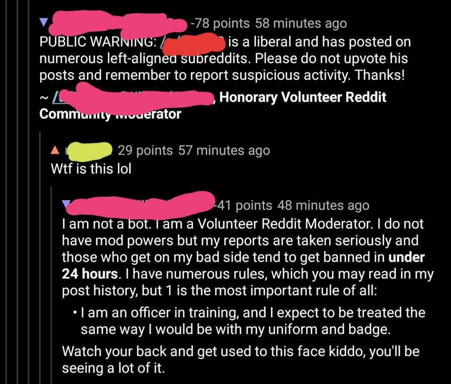 78 points 58 minutes ago Public Warning is a liberal and has posted on numerous leftaligned subreddits. Please do not upvote his posts and remember to report suspicious activity. Thanks! Honorary Volunteer Reddit Commurnily vuerator ~1 29 points 57 minute