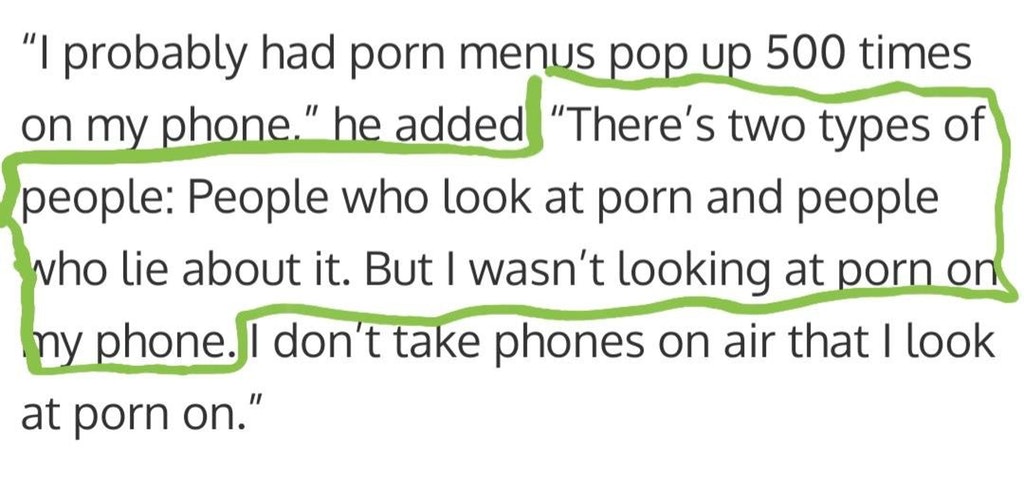 alex jones trans porn - "I probably had porn menus pop up 500 times on my phone." he added "There's two types of people People who look at porn and people who lie about it. But I wasn't looking at porn on my phone. I don't take phones on air that I look a