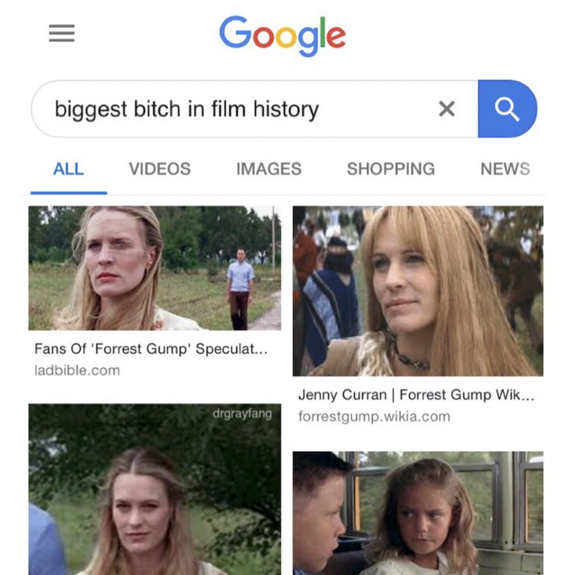 Jenny from Forrest Gump was biggest bitch in movie history