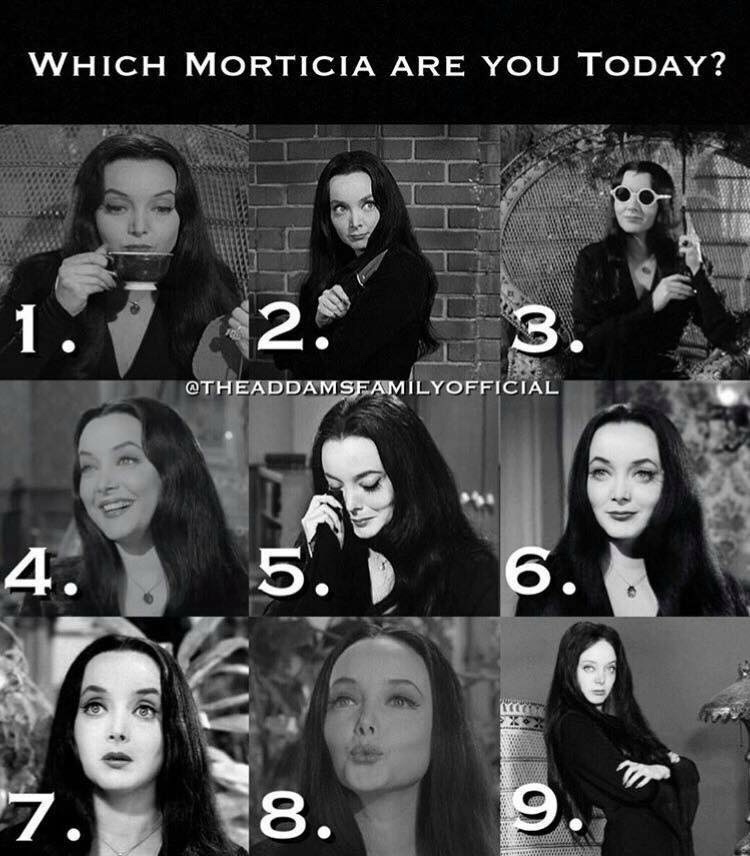 goth girl meme - Which Morticia Are You Today? Cb 4 .