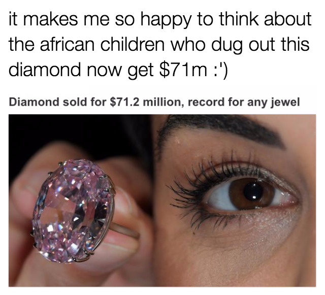 pink promise diamond - it makes me so happy to think about the african children who dug out this diamond now get $71m ' Diamond sold for $71.2 million, record for any jewel