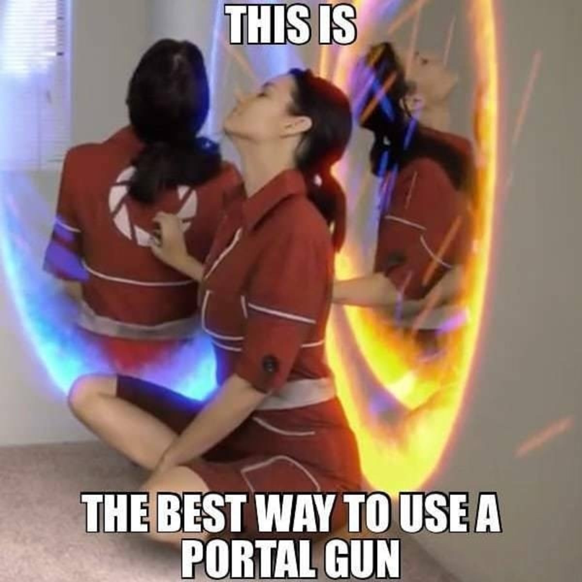 portal gun memes - This Is The Best Way To Use A Portal Gun