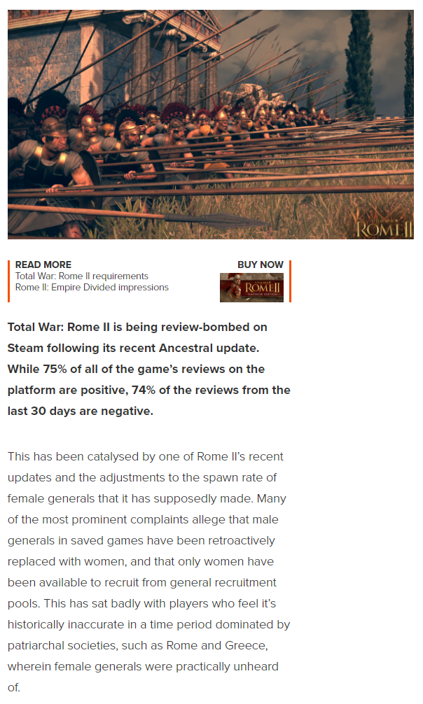 rome 2 total war spear - Omil Buy Now Read More Total War Romercurement Ron En D essor Fm Total War Rome Il is being reviewbombed on Steam ing its recent Ancestral update. While 75% of all of the game's reviews on the platform are positive, 74% of the rev