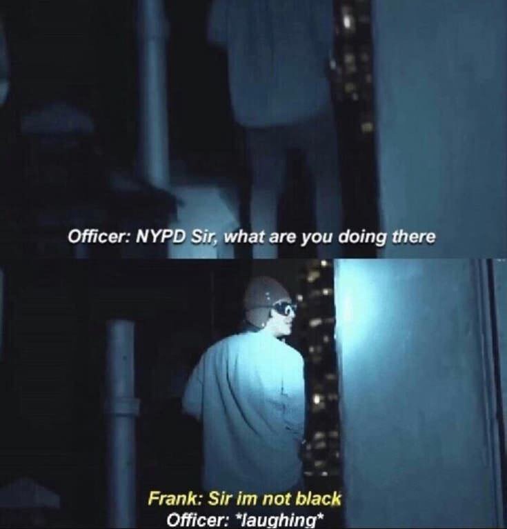 officer i m not black - Officer Nypd Sir, what are you doing there Frank Sir im not black Officer laughing