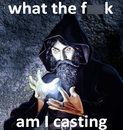 black wizard - what the f am I casting