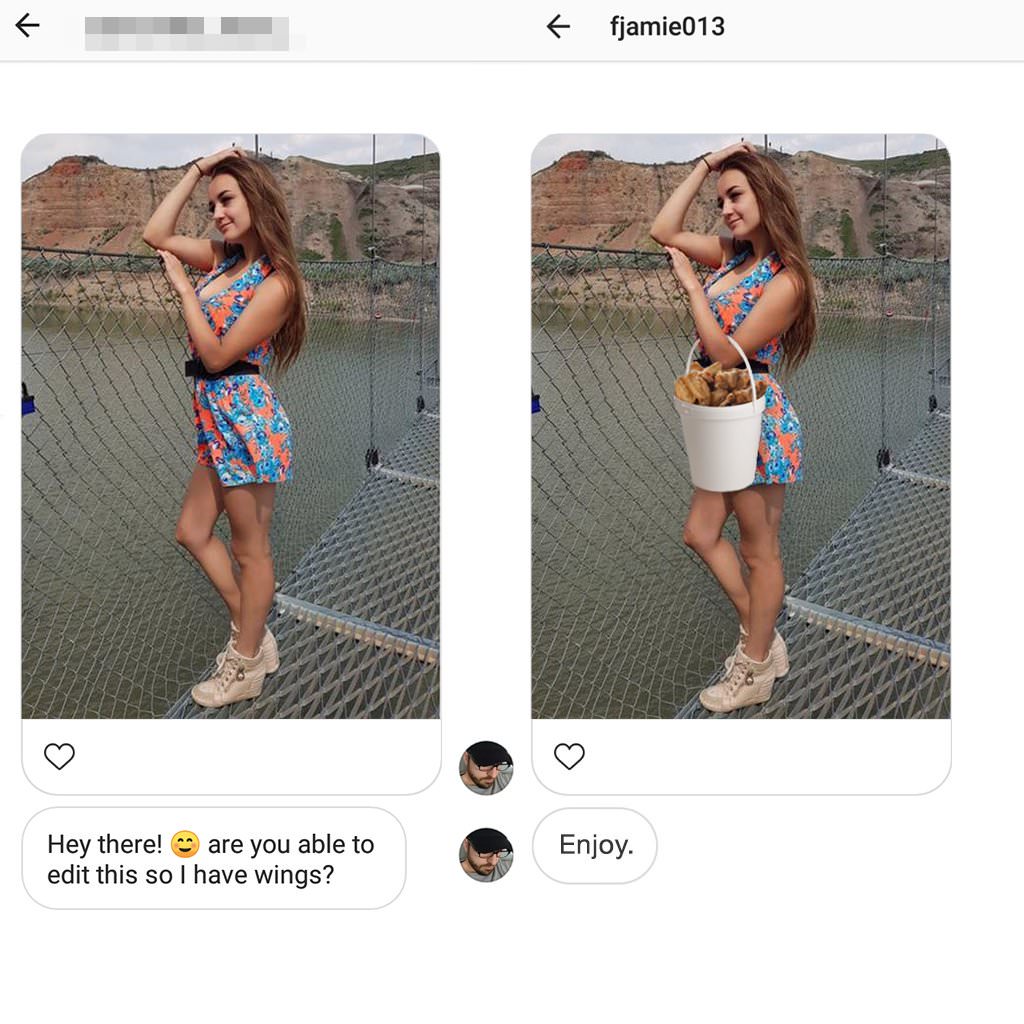 james fridman - fjamie013 Hey there! are you able to edit this so I have wings? Enjoy.