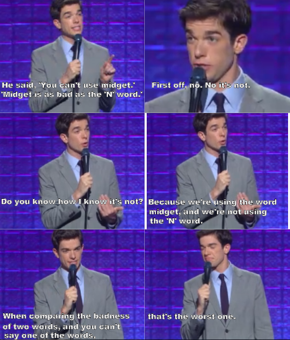john mulaney new in town quotes - First off, n. No it's not. He said, "You can't use midget." "Midget is as bad as the 'N' word." Do you know how I know it's not? Because we're using the word midget, and we're not using the 'N' word. that's the worst one.